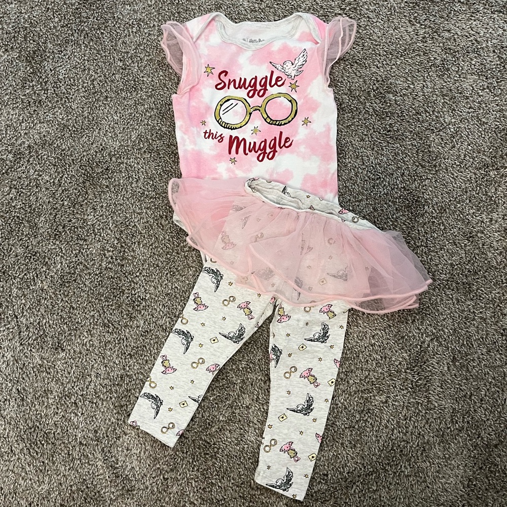 Wizarding World Harry Potter Baby Girl Bodysuit with Tutu Pants